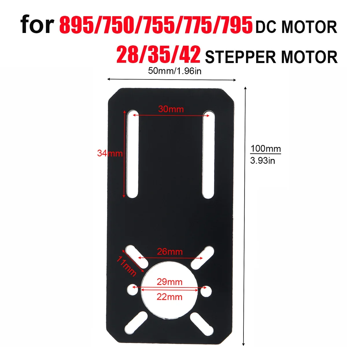 Motor mounting bracket 775 Motor Mount Bracket Universal Fixing Mounting Bracket for 750/755/775/795/895 DC Motors Nema 17 28/35/42 Stepper Motor