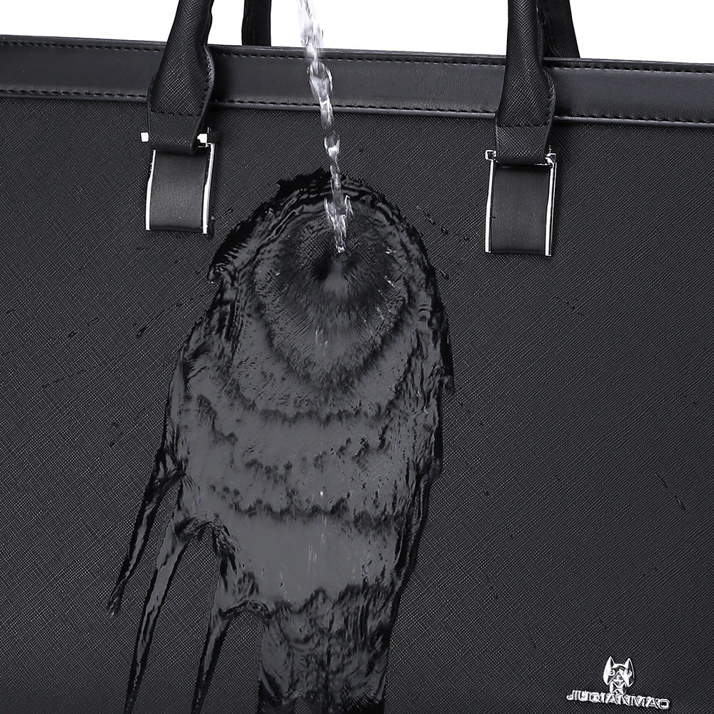 حقيبة يد رجالية من جلد البولي يوريثان ذات سعة كبير...