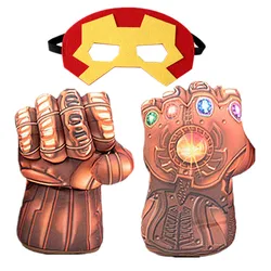 Children's Superhero Adventure Plush Gloves - Cartoon Foam Fist Cosplay Props - One Size (A4)