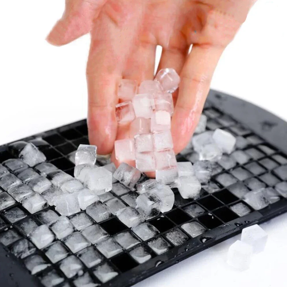 Food Grade 160 Cavity Silicone Bar Cube Tray Mini Cubes Small Square Mold Maker Ice Cube Mold ice mold