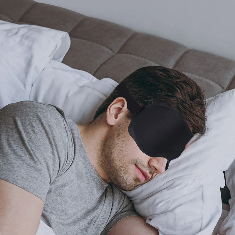 Description Picture 3 of item3D Sleeping Mask Block Out Light Sleep Mask For Eyes Soft Sleeping Aid Eye Mask for Travel Eyeshade Night Breathable Slaapmasker