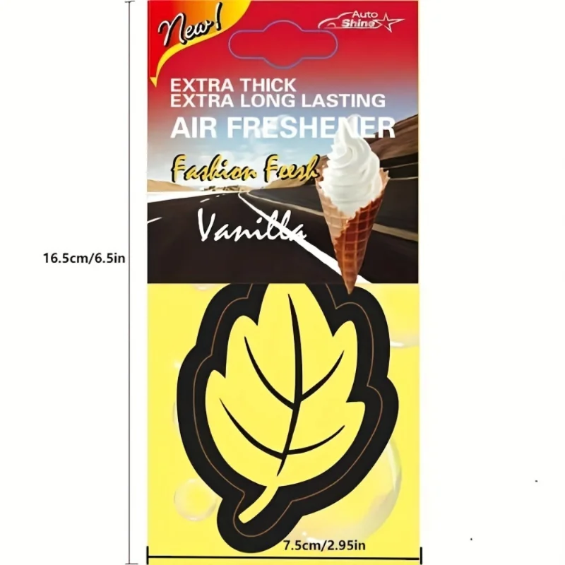 Car Air Freshener Leaf Shape - Pink Jasmine Scent