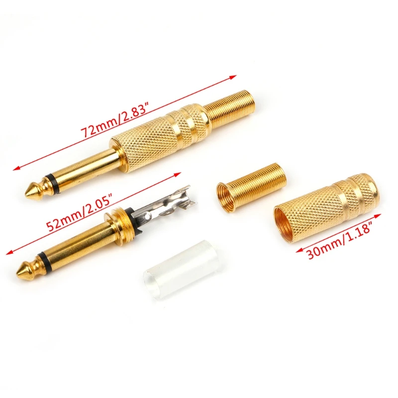 10 Pcs   6.35mm  1/4   ÷ Ŀ 
