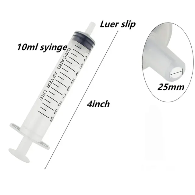 1ml-10ml Disposable Syringes Syringes Without Needle Syringe Glue Pet Feeding Needle Kitchen Tools Plastic Bulk Needle-Free 4