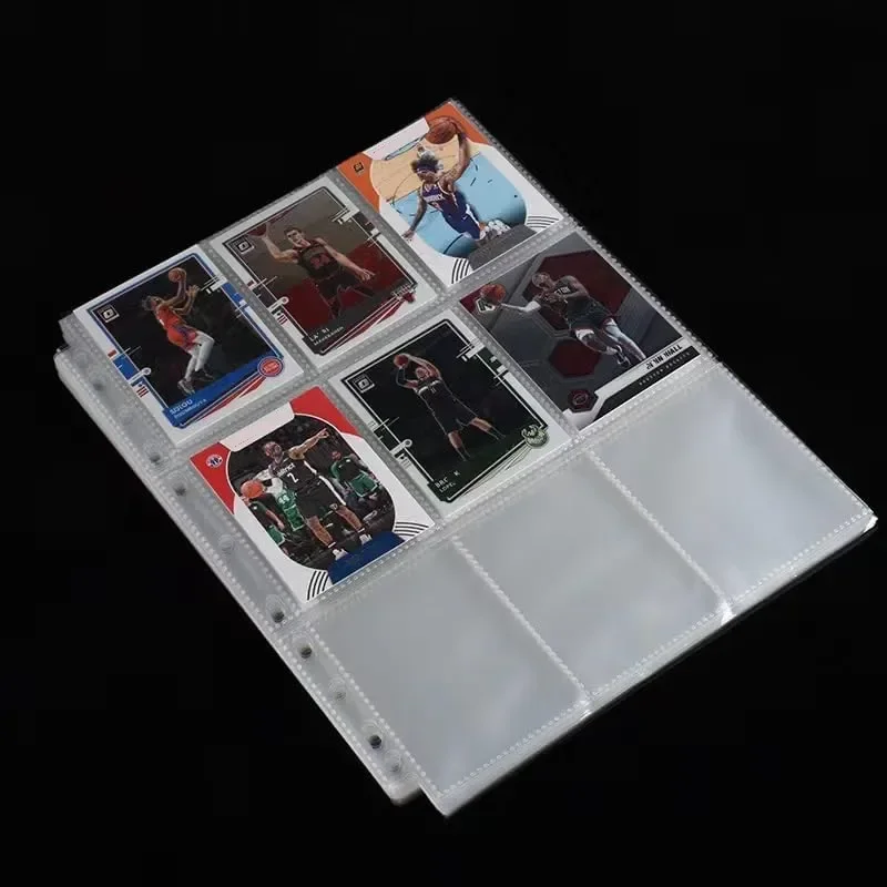 20/30/50PCS for Sticker Stamps Card Page A4 Double-Sided Card Sleeves Binder Pocket Gaming Trading Protectors Album Pages Binder