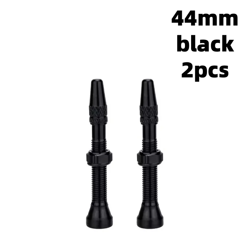 Enhanced Bicycle Tubeless Valve Stems with Integrated Core - 2 Pack, 60mm