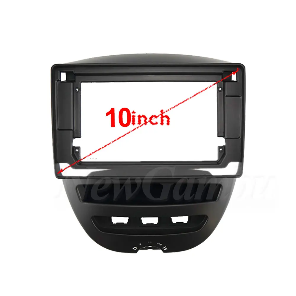 

10 Inch Car Radio FIT For Toyota Aygo Citroen C1 Peugeot 107 2005-2014 PC Plastic Fascia Dashboard Plane Frame