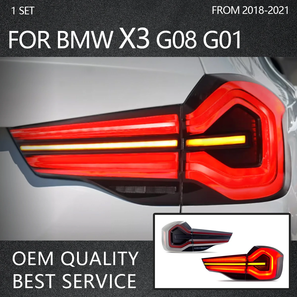 

Задние фонари для BMW X3, 2010-2021, G01, G08