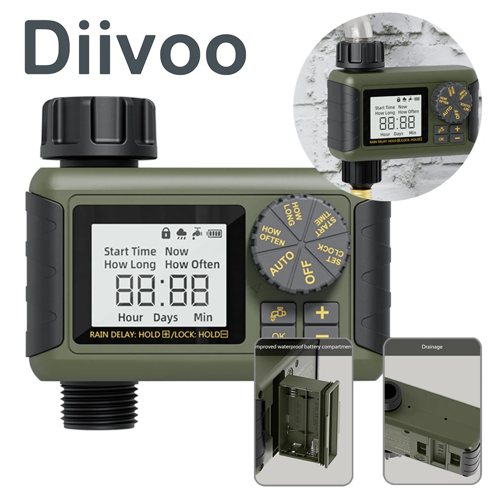 Diivoo WiFi Wireless Garden Water Timer Smart Phone Remote Controller Home  Greenhouse Outdoor Automatic Irrigation System - AliExpress