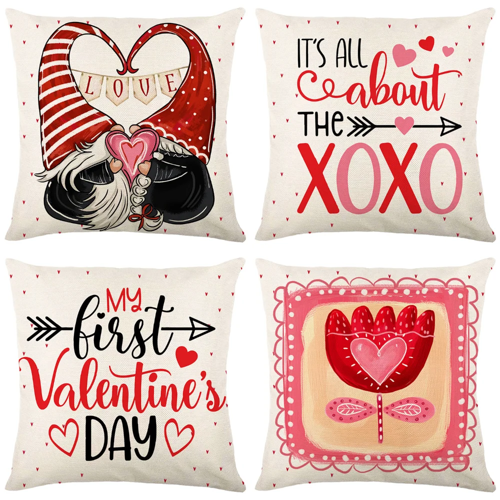 2023 Valentines Day Decor Pillow Cover Valentine's Day Gift Cushion