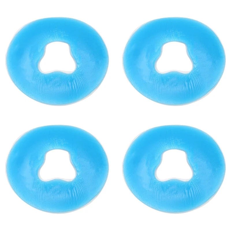 

4X Soft Salon SPA Massage Silicone Face Relax Cradle Cushion Bolsters Beauty Care - Blue, M