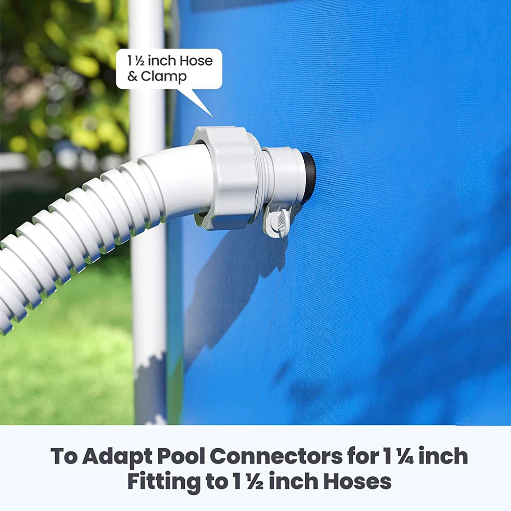 2 Adaptateurs Intex Pour Pompes Piscine Série A - Filetage Intérieur, Tailles 1,25" Et 1,5", Remplacement Facile