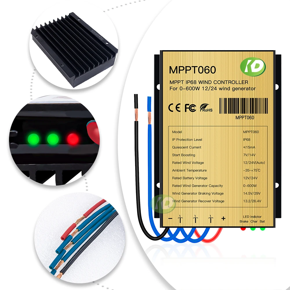 600w mppt controlador impulsionador da descarga 01
