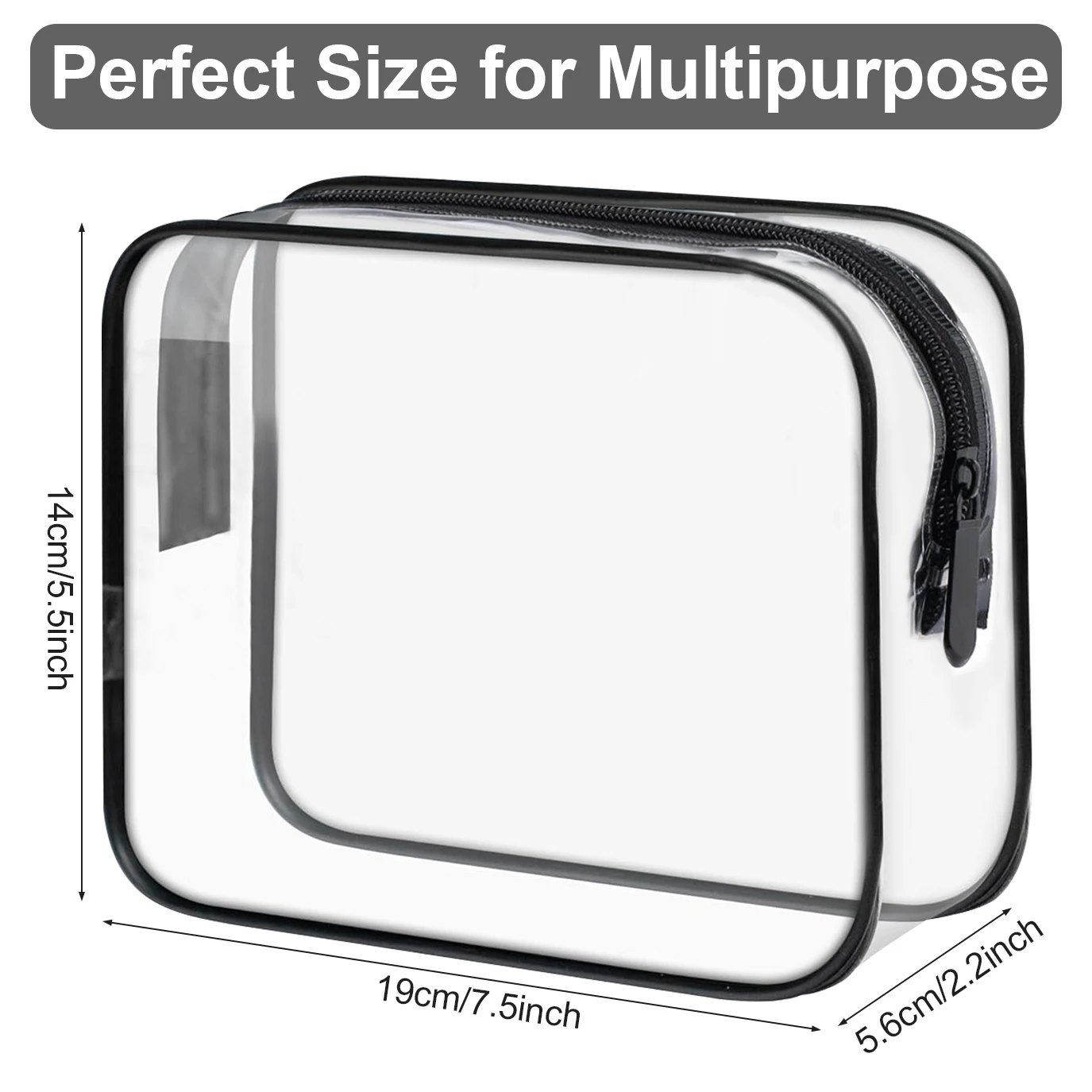 3 Pack TSA Approved Toiletry Bag 3