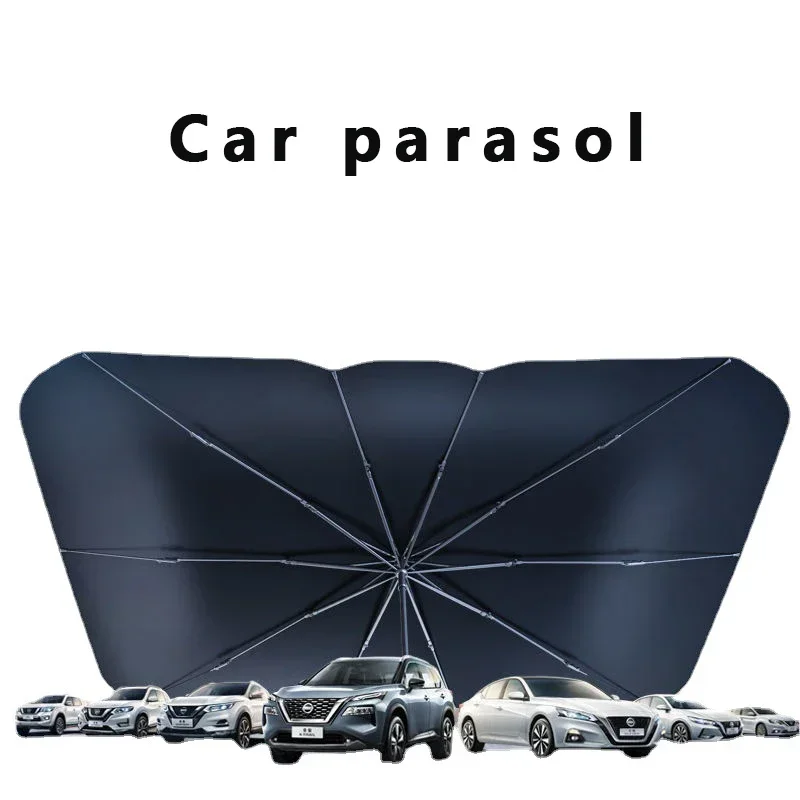 Car parasol sunshade folding