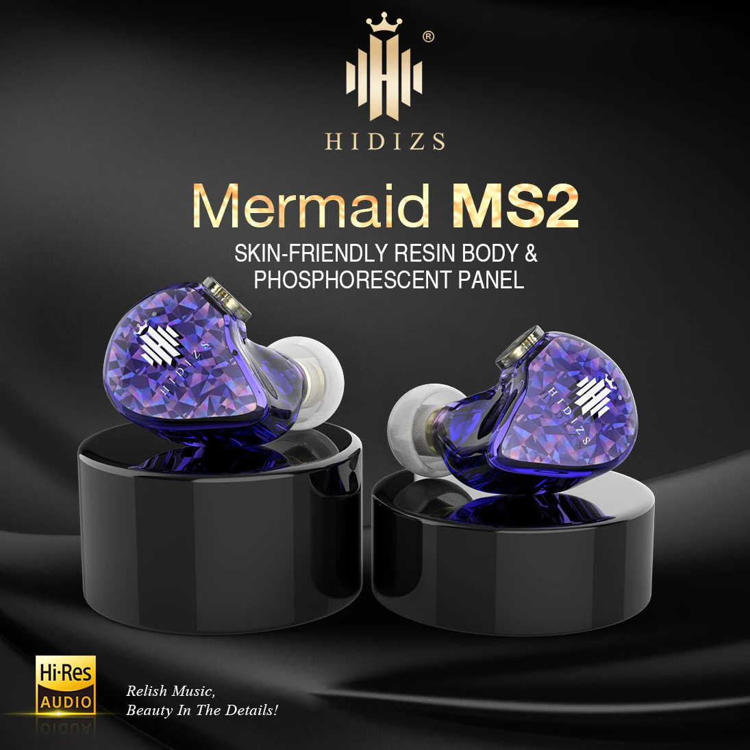 

Hidizs MS2 in-Ear Earphone HiFi Wired Earphone Hybrid Dual Drivers (1 Knowles BA+1 DD) 2-Pin 0.78mm Detachable Cable Earbuds