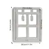 Pet Screen Door Magnetic Closure Wall Dog Door Easy Setup Pet Door Pet Supplies Pet Safe Doggie Door For Dog Cat Kitten For 6