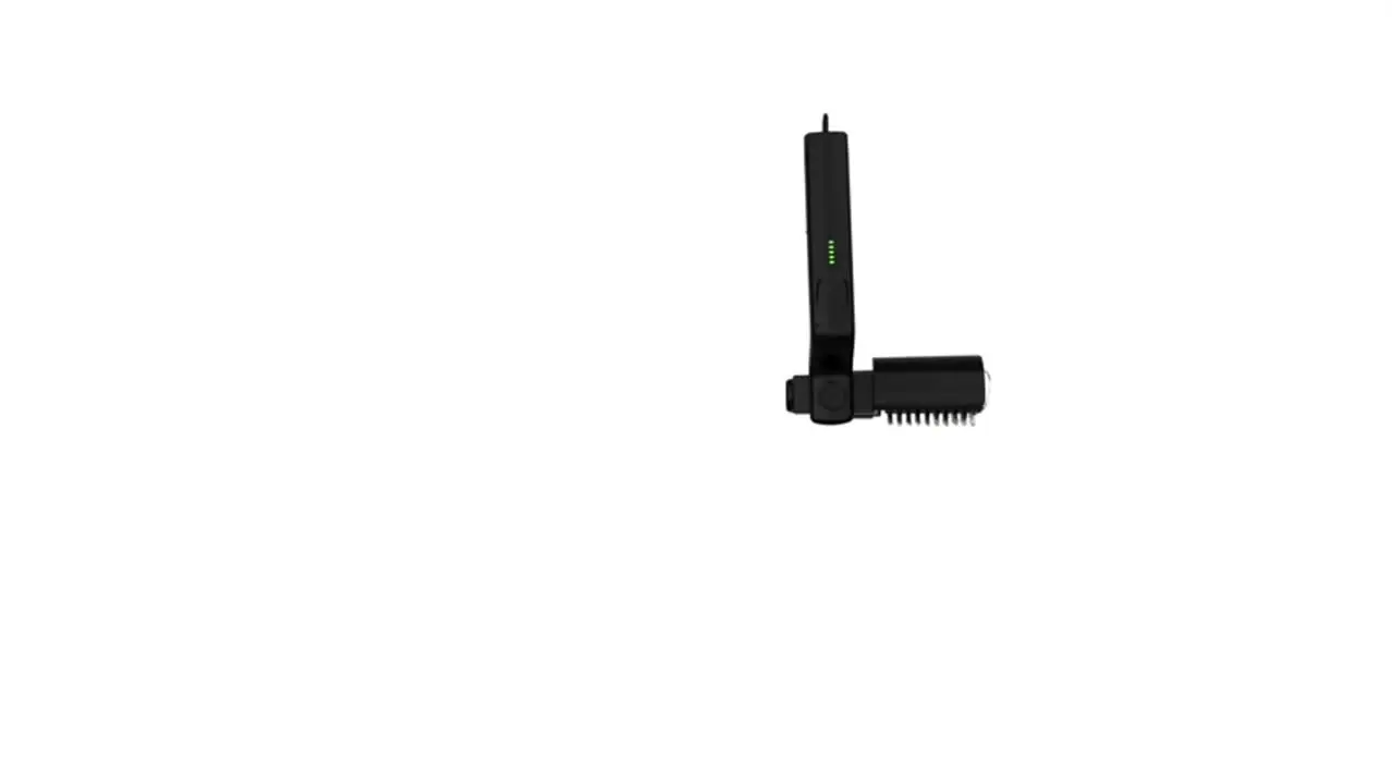 BBQ borstel elektrisch, 2600 mAh oplaadbare elektrische barbecuereiniger met 350 tpm roterende rol, 304 roestvrij staal zonder borstelharen
