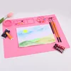 Silicone Painting Mat Kids Art Crafts Pads with Cup and Paint Brush Holder Palette DIY Handmade Mat 3