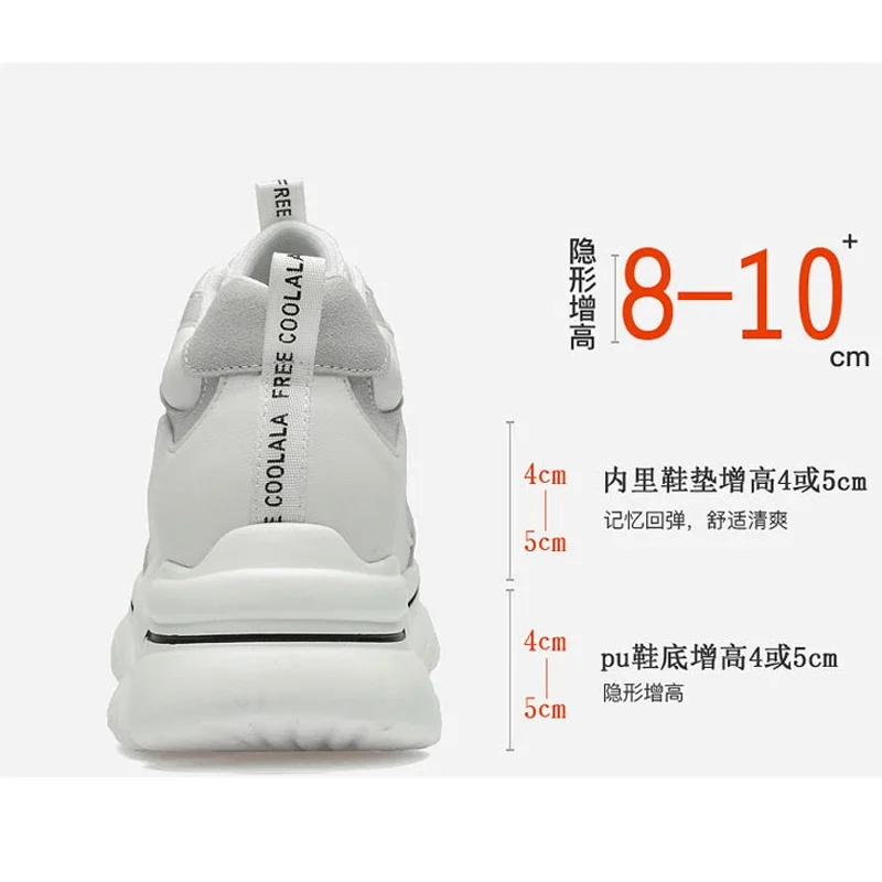 

New Men Elevator Shoes Heightening Shoes Height Increased 10cm Shoes Insoles 8CM Man Sport Height Increasing Shoes Men