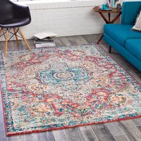 Vintage Rug Living Room Bedroom Hallway Traditional Oriental Boho Rug Soft Area Rug Ethnic Decorative Carpet Dining Room Rugs 2