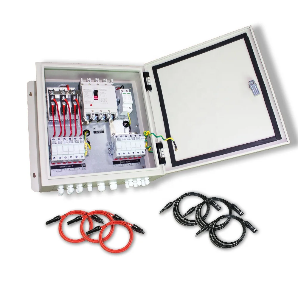 

PV combiner box 4 input 1 output 6 2 arrays Solar Panel Conjunction pv array