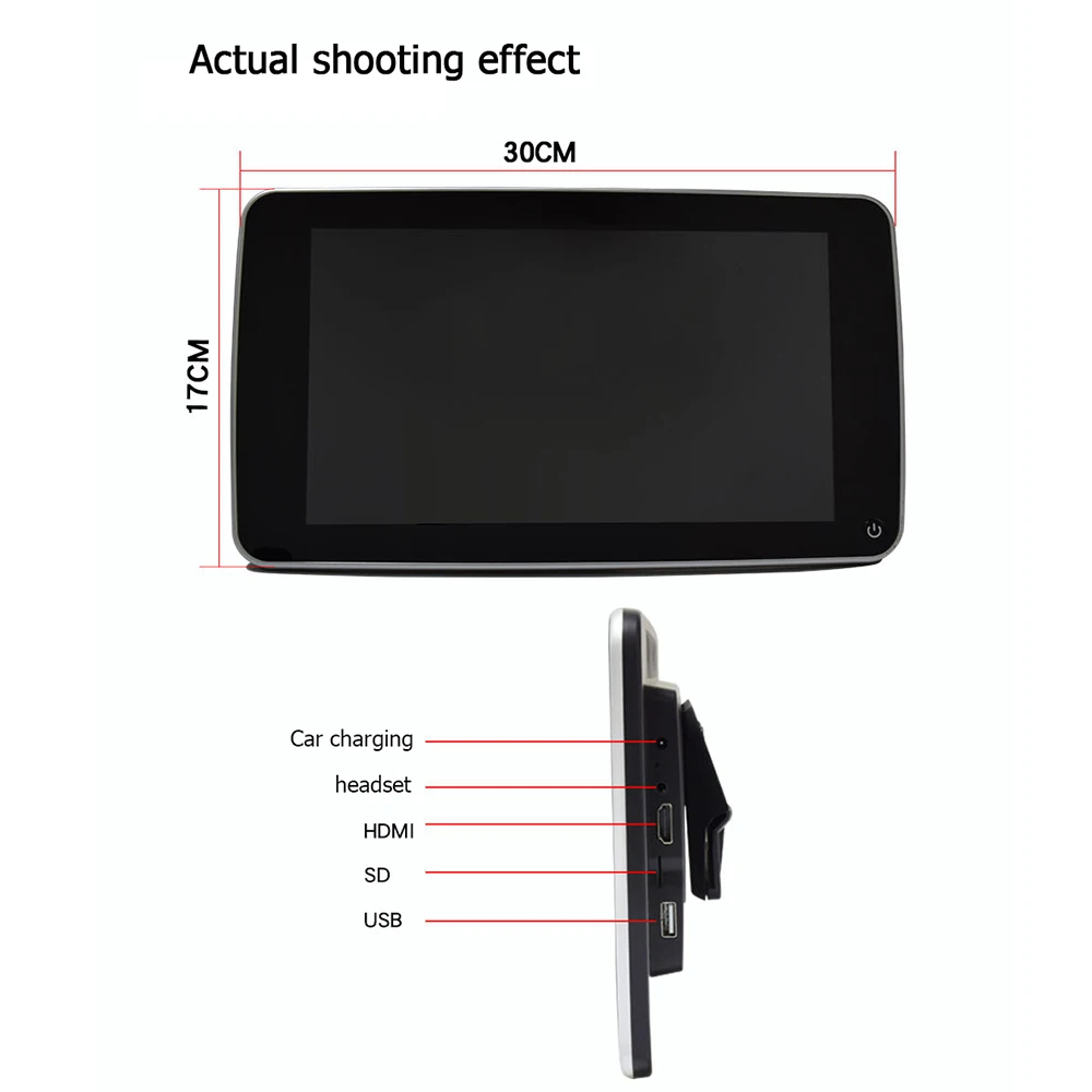 Ｚ Ǯ HD ũī 巹Ʈ ,  10.6 ġ, ȵ̵  ÷̾ , 4K HD 1080P, 2G RAM, 8GB HDMI AV FM USB