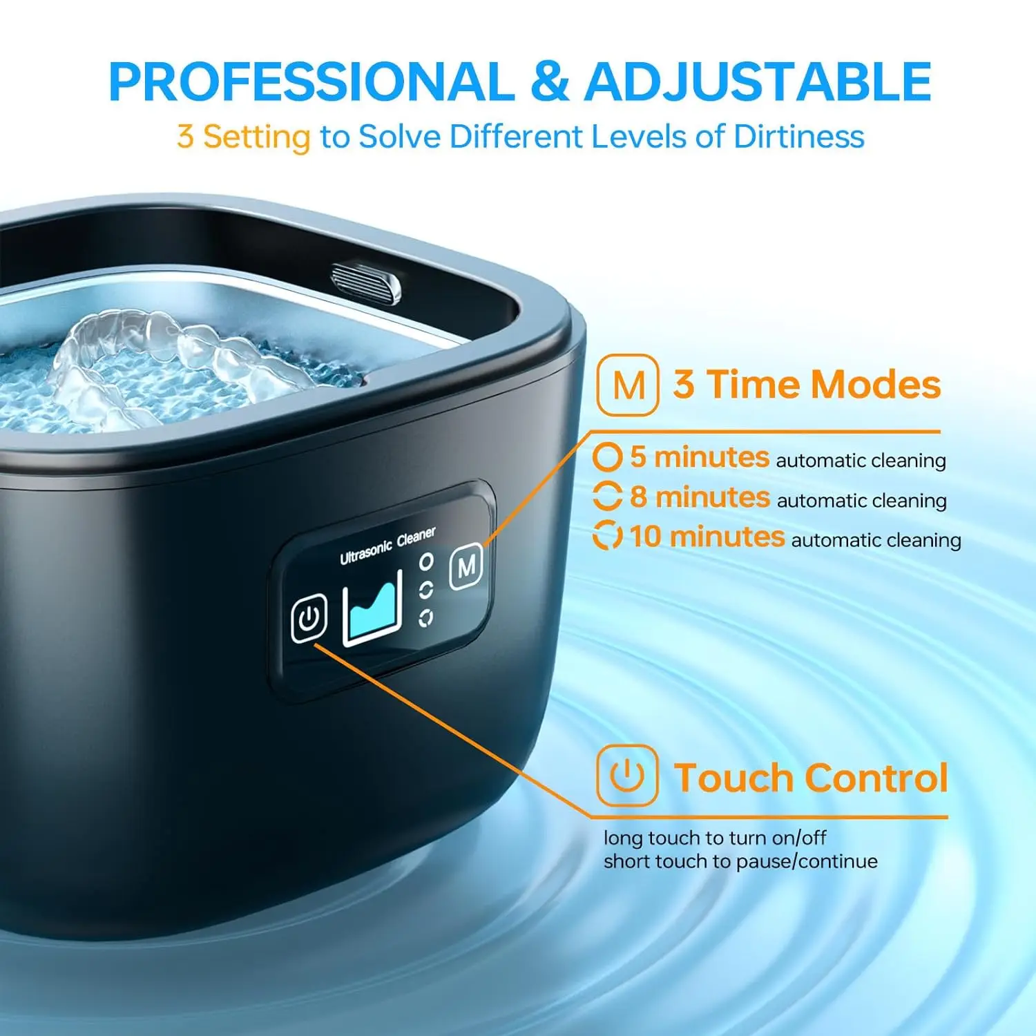 Pulitore UV Ad Ultrasuoni Per Protesi Dentarie, Fermo ... - Fruugo - Foto 12