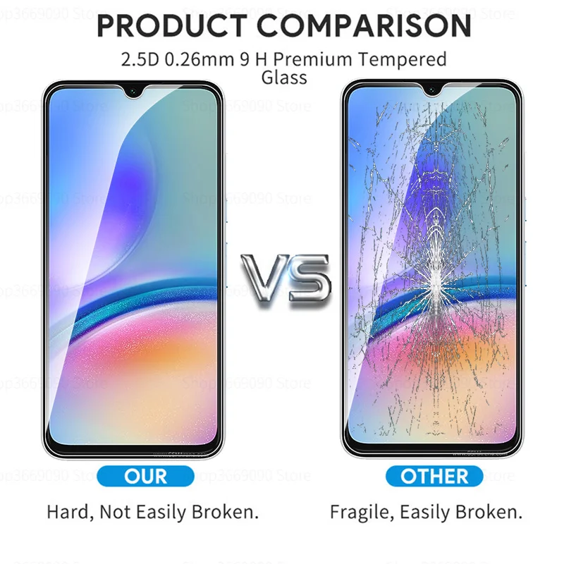 Premium 2PCS Tempered Glass Phone Screen Protector and Protective Film Cover