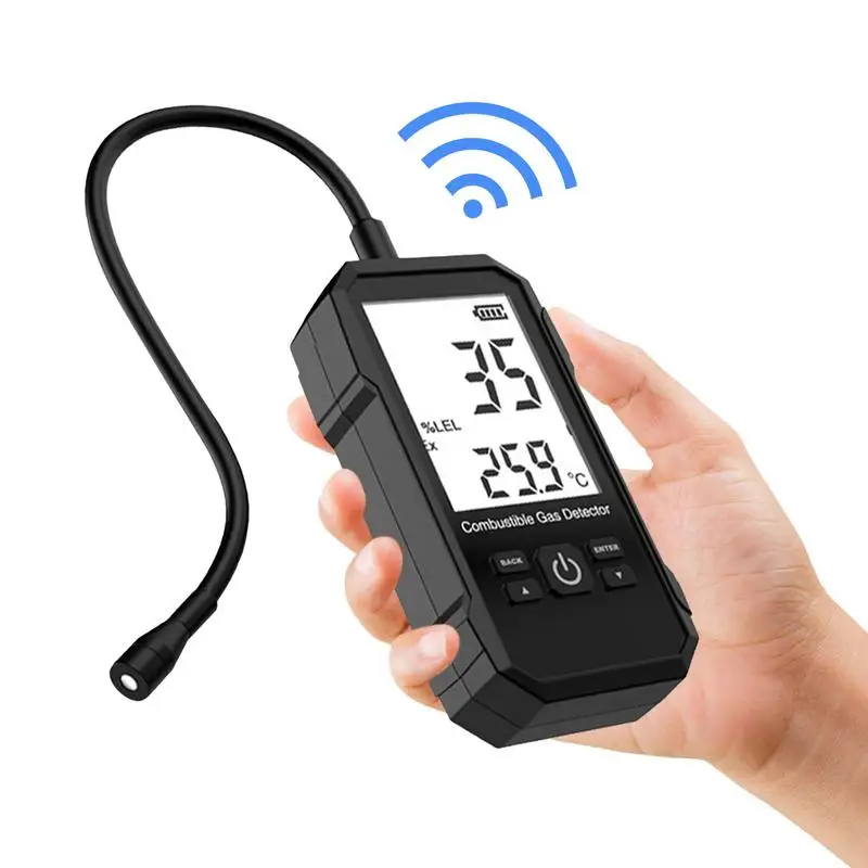 

Propane Sniffer Detector High Sensitive Probe Methane Leak Alarm With Visual And Sound Alarm Handheld Sensor For Home And RV