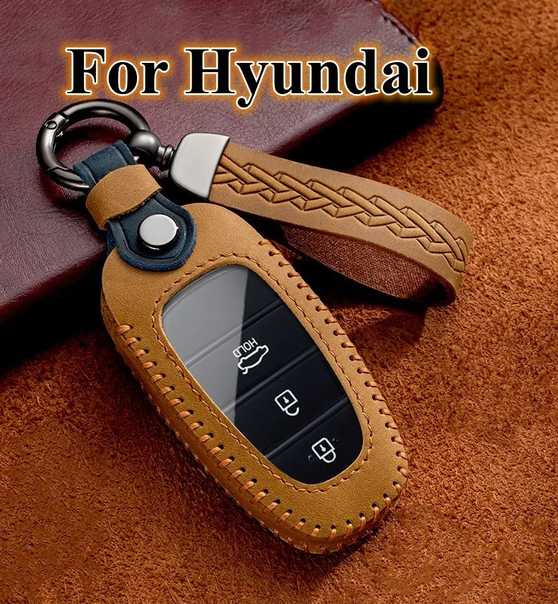 Kwmobile Key Cover Compatible With Hyundai 7-Button Ioniq 5 Tucson NX4 Santafe - Car Key Fob Case Protector - Black/Gold - View #3