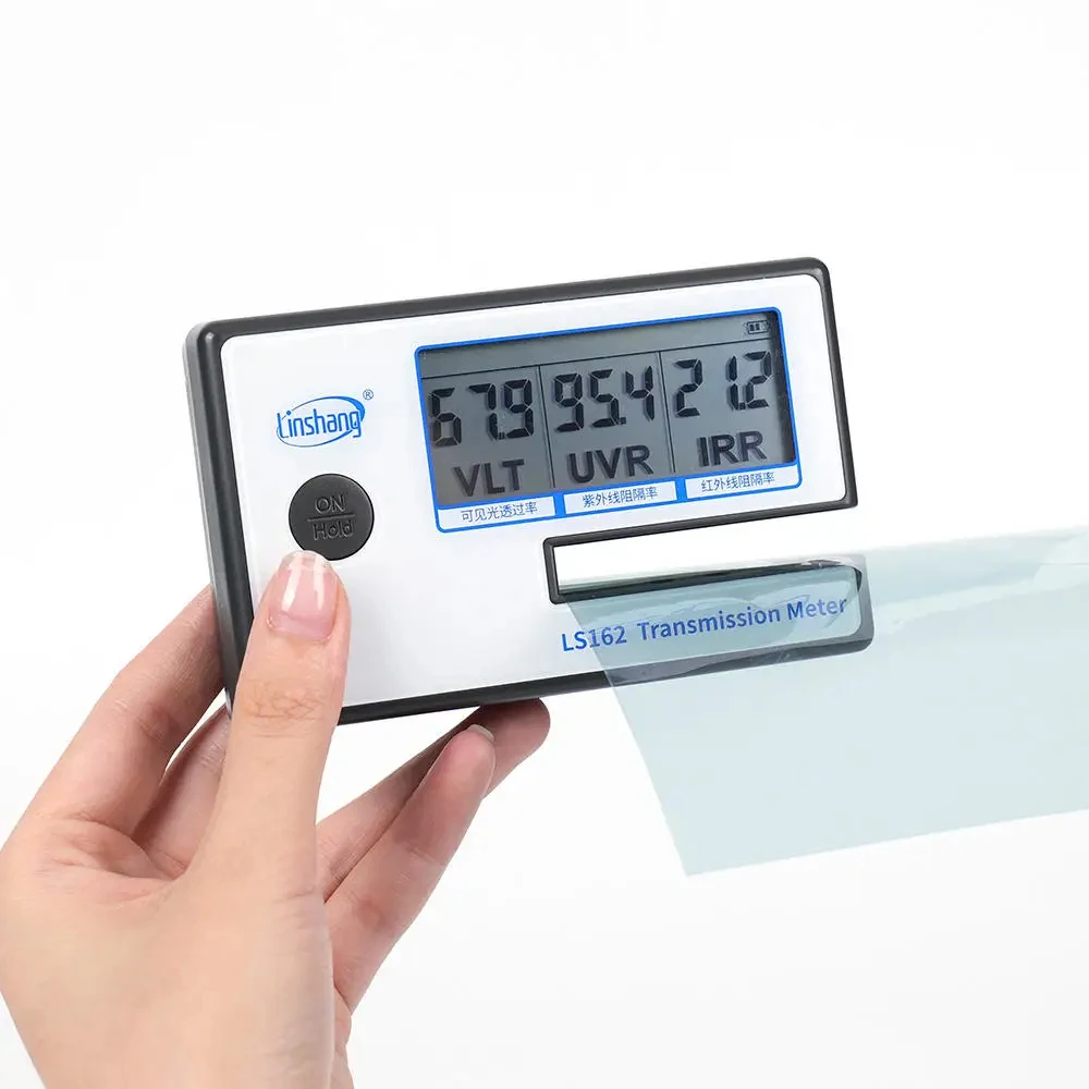 Portable Window Tint Transmission Meter Linshang LS162 Measure IR Rejection UV Blocking Rate Visible Light Transmittance
