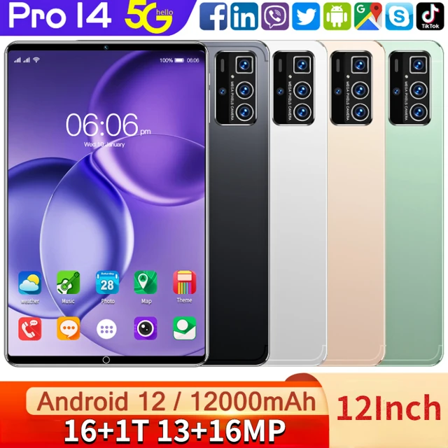 Tableta Pro 14 Original, versión Global, Android 2023, 13 + 16MP