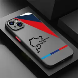 Blue and Red Logo Phone Case with Black Edge - iPhone 15 (Mix01)
