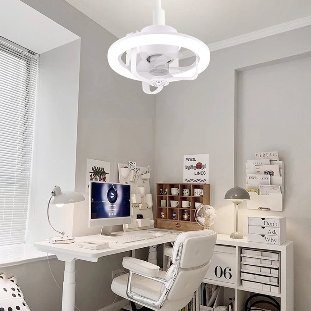 Description Picture 6 of itemRemote Control Ceiling Fans Light E27 RGB Modern Ceiling Fan Light 360 Degree Rotating Eye Caring Built-in Aroma for Living Room
