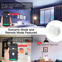 ZigBee 3.0 Smart Knob Switch DIY Wireless Scene Button Rotatable Dimmer Switch Home Appliances Automation Scene Linkage Remoter 4