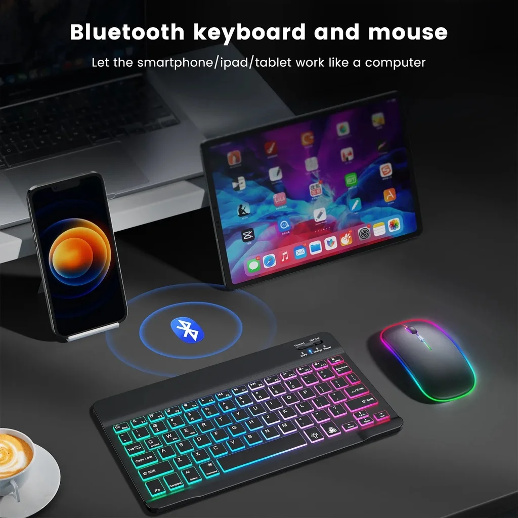 Keyboard Backlit Wireless Bluetooth