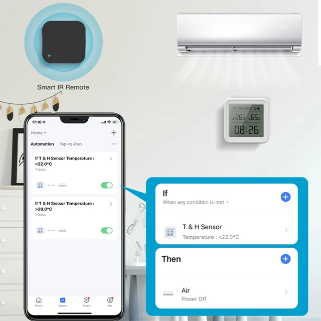 Tuya Zigbee/WiFi Temperature Humidity Sensor Hygrometer Thermometer Smart Home Smart Life App Support Alexa Google Assistant 3