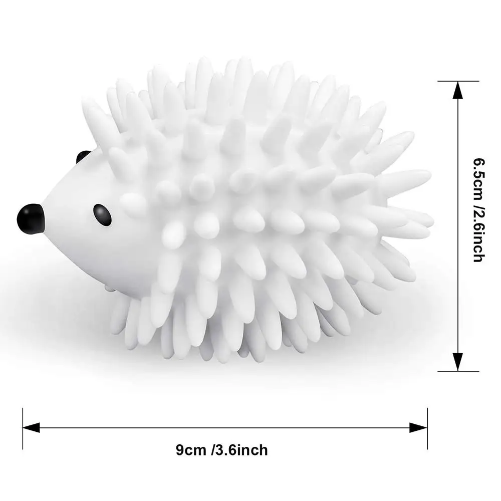 1PCS Reusable Hedgehog Laundry Balls Hair Grabs Washing Machine Drying Fabric Softener Ball For Home Clothes Cleaning Ball Tools