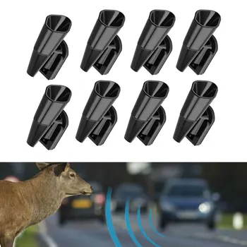 8pcs Ultrasonic Car Deer Whistle Animal Repeller Mini Car Safety Deer Whistle Weather-Resistant Animal Alerts Universal 1