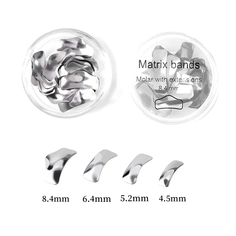 

Dental Sectional Contoured Matrix System Metal Matrices Matrix Bands Resin Clamping Seperating Ring Autoclavable Dentistry Tools