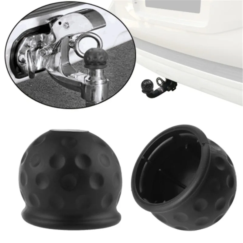 Universal Tow Bar Ball Cover Cap Trailer Ball Cover Tow Bar Cap Hitch Trailer Towball Protect Car Accessories trailer ball cover tow bar ball cover