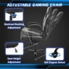 JHK Ergonomic Office Computer Home Gaming Desk Chair Adjustable PU Leather Racing Chair Flip-up Armrest For Christmas Furniture 6