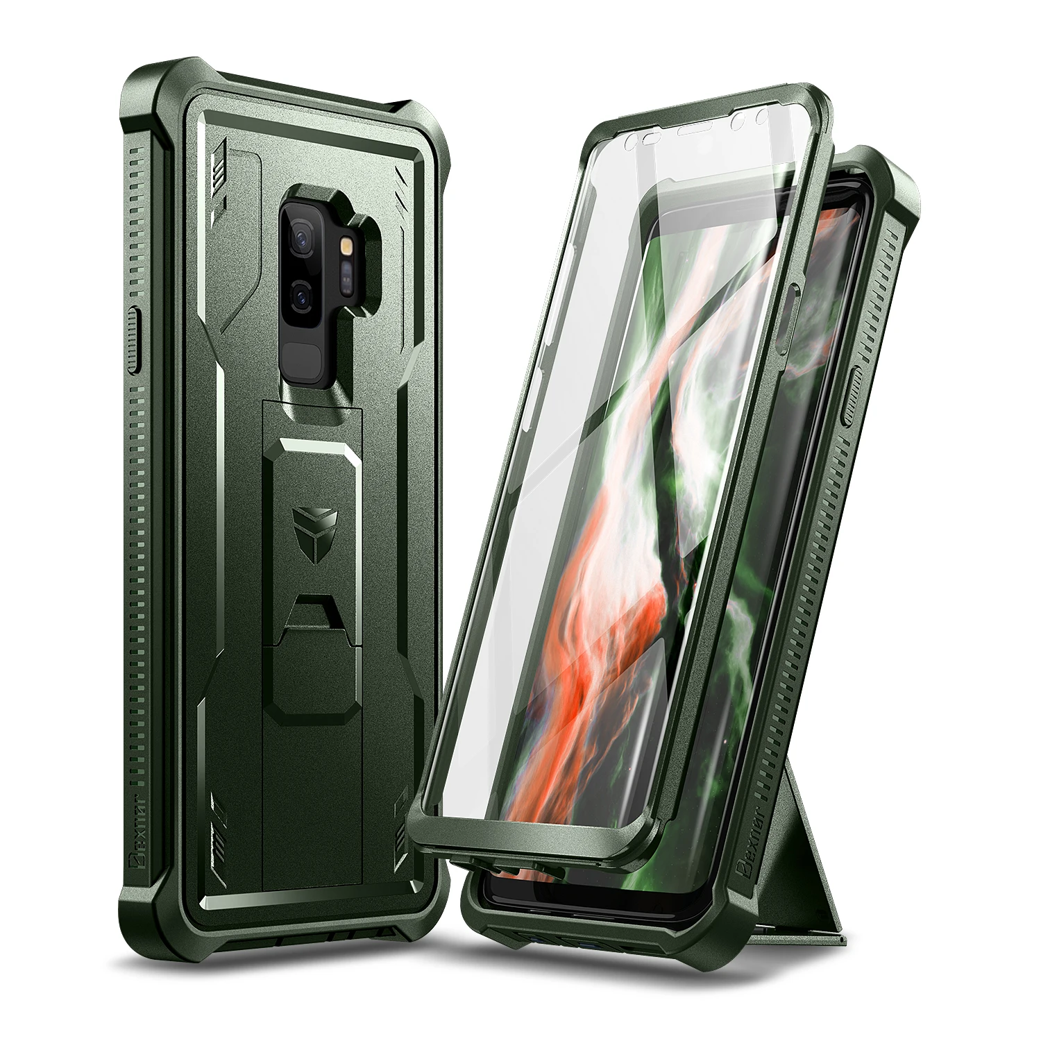 Enhanced Shockproof 2-in-1 Bumper Cover with Built-in Screen Protector and 360° Protection