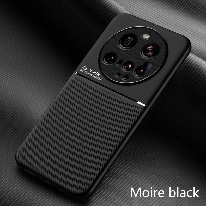 Premium Shockproof Leather Silicone Case with Magnetic Car Holder for Xiaomi 15 Ultra & 15 Pro