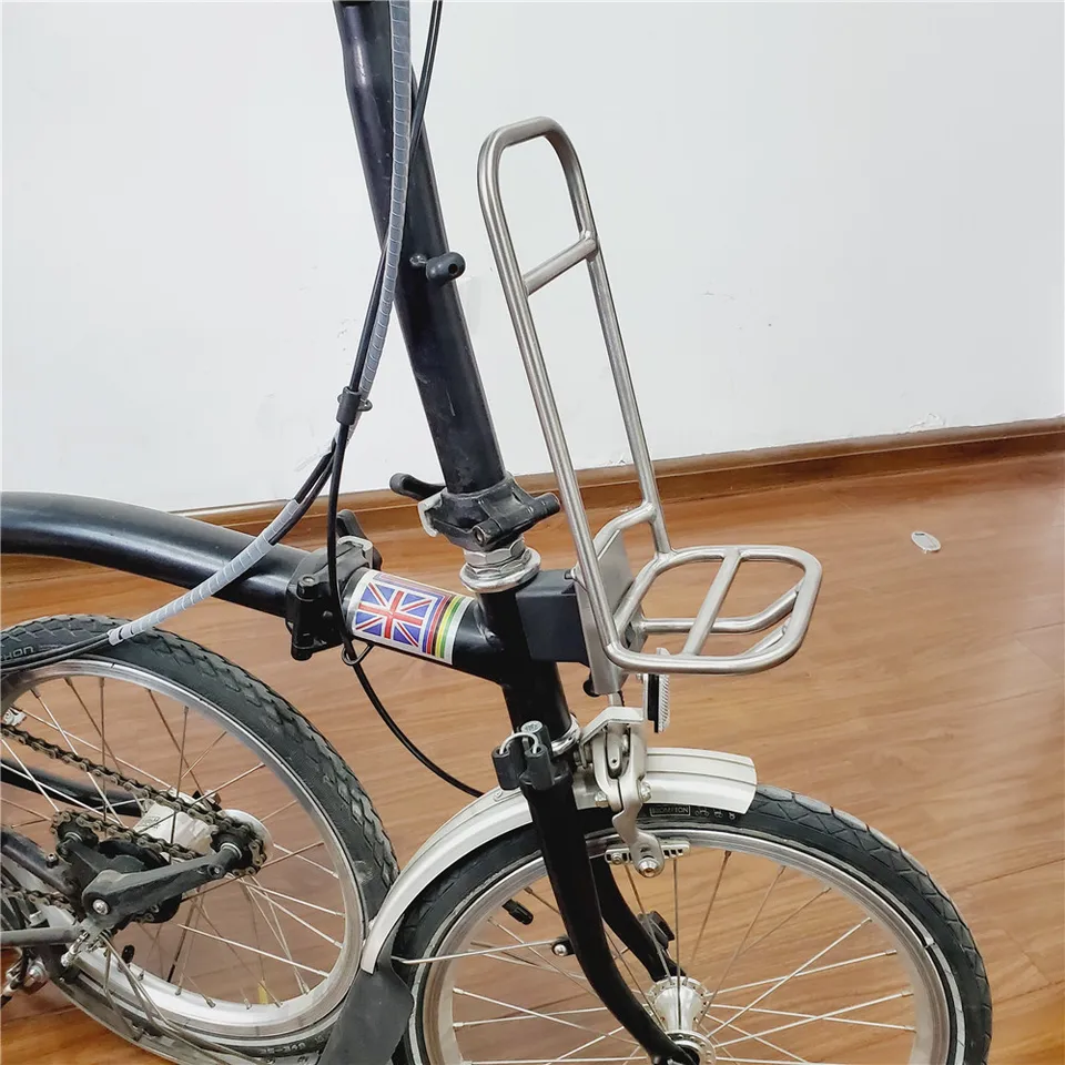 Brompton ブロンプトン 純正ラック キャリア シルバー フェンダー付き Brompton ブロンプトン 純正ラック キャリア シルバー フェンダー付き