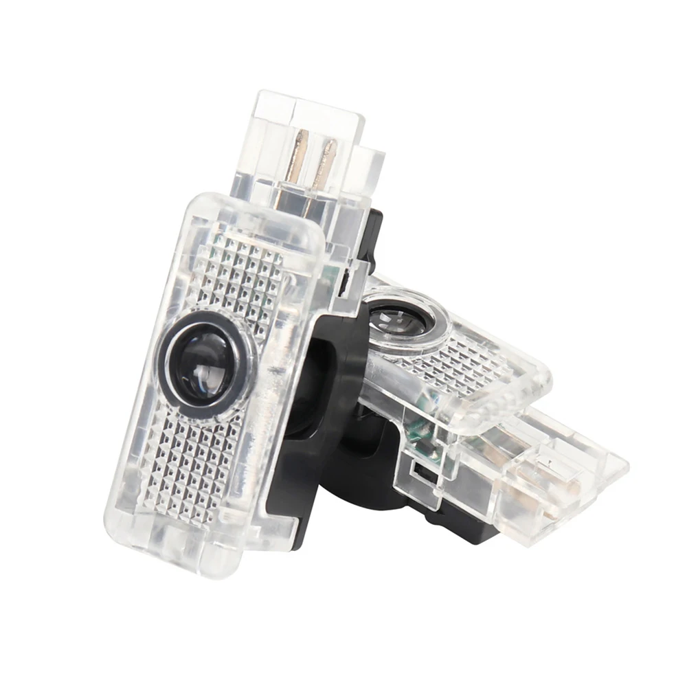 2x Projecteurs LED de bienvenue pour portières de voiture Mercedes Benz Classes W203, W240, W209, R199, C, SLK, CLK, SLR - Accessoires ampoules de projection d'ombre fantôme