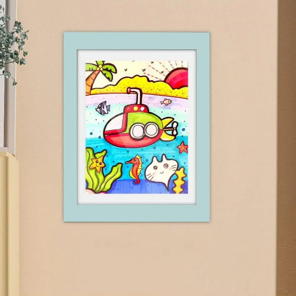 전면 개방 변경 가능한 마그네틱 도장 사진 프레임, A4 아트 프레임, 그림 디스플레이 컨테이너, 가정 장식