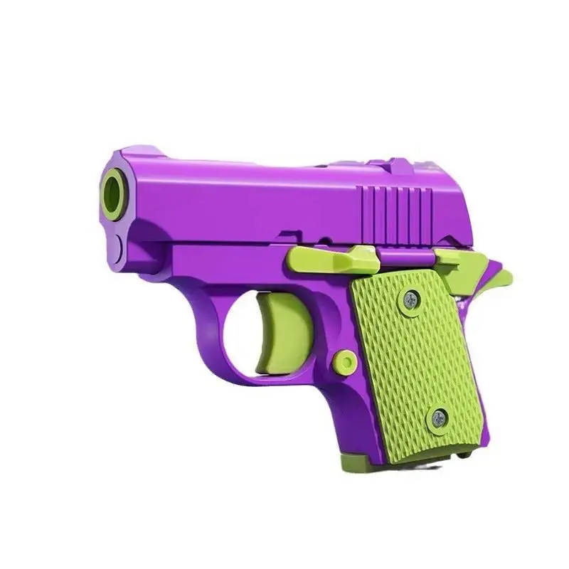 Mini Model Guns 1PC Kids 3D 1911 Pistols Hand Toy Bullets No Fire Rubber Band Launcher Collection Gifts