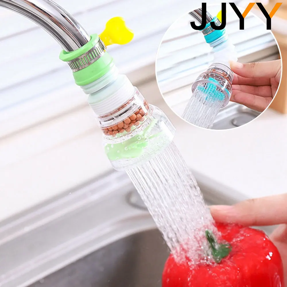 Faucet Water Filter JJYY Maifan Stone 360 &deg; Rotating Telescopic Shower Tap Kitchen Splash-proof Shower